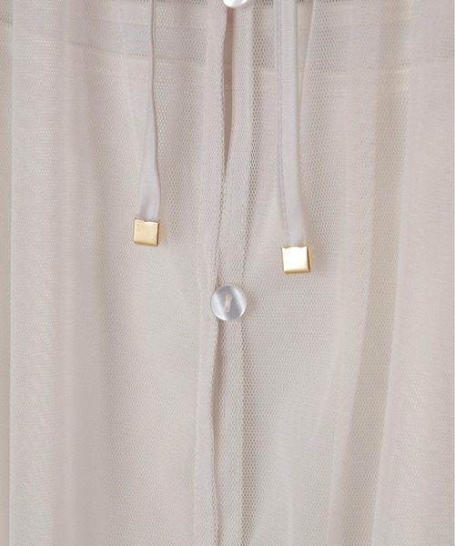 Olu.（オルドット）の「2wayパフチュールトップス（シャツ/ブラウス・レディース・ピンク/ダークグレー/アイボリー・FREE）」の8枚目の写真