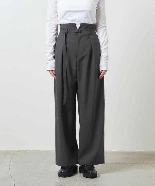 MARW UNITED ARROWS(マルゥ ユナイテッドアローズ)の「<MARW UNITED ARROWS>タック ハイウエストパンツ(その他パンツ・レディース・ダークグレー・36/38)」の16枚目の写真