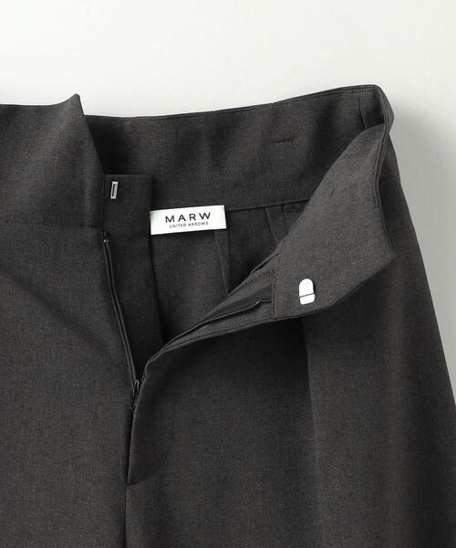 MARW UNITED ARROWS(マルゥ ユナイテッドアローズ)の「<MARW UNITED ARROWS>タック ハイウエストパンツ(その他パンツ・レディース・ダークグレー・36/38)」の9枚目の写真