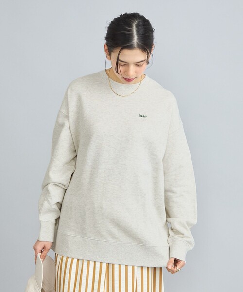 coen（コーエン）の「【WEB限定】USAコットンチビ刺繍裏毛スウェット（スウェット・レディース・グレー/ナチュラル/ライトブルー/ブラック・FREE）」の5枚目の写真