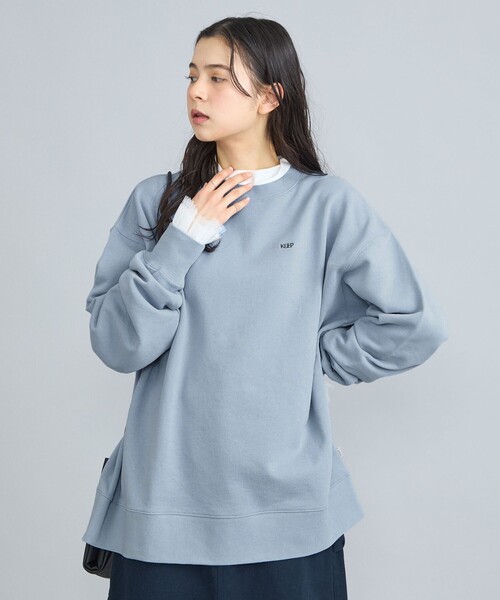 coen（コーエン）の「【WEB限定】USAコットンチビ刺繍裏毛スウェット（スウェット・レディース・グレー/ナチュラル/ライトブルー/ブラック・FREE）」の13枚目の写真