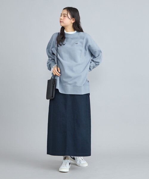 coen（コーエン）の「【WEB限定】USAコットンチビ刺繍裏毛スウェット（スウェット・レディース・グレー/ナチュラル/ライトブルー/ブラック・FREE）」の17枚目の写真