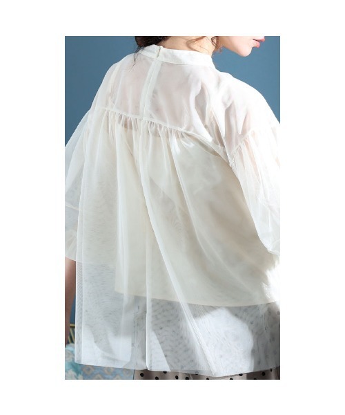 Sawa a la mode(サワアラモード)の「チュールの重ね着トップス(アンサンブル・レディース・ブラック/ベージュ・FREE)」の19枚目の写真