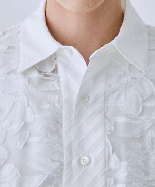 TAAKK(ターク)の「【TAAKK/ターク】JACQUARD SHIRTS(シャツ/ブラウス・メンズ・ブラック/ホワイト・2/3)」の7枚目の写真