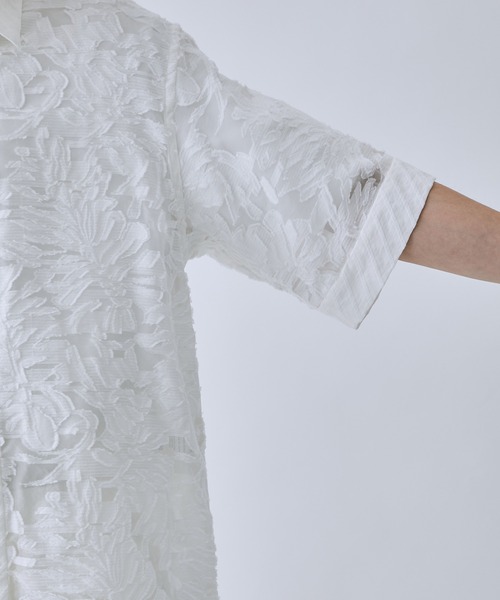 TAAKK(ターク)の「【TAAKK/ターク】JACQUARD SHIRTS(シャツ/ブラウス・メンズ・ブラック/ホワイト・2/3)」の9枚目の写真