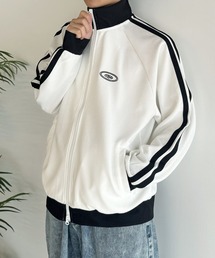 MSG | サイドラインリブ配色ワッフルトラックジャケット(ブルゾン)