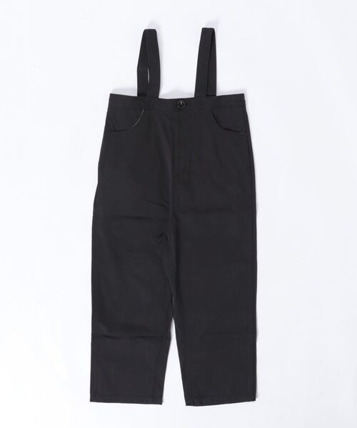 NEEDLE WORKS（ニードルワークス）の「ギャバサロペットパンツ（サロペット/オーバーオール・キッズ・ブラック/ベージュ・150cm/130cm/140cm）」の2枚目の写真