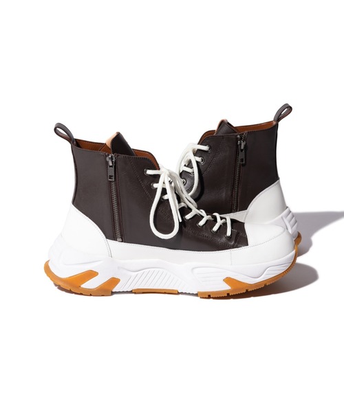 glamb（グラム）の「Combination Sole Sneakers / コンビネーションソールスニーカー（スニーカー・メンズ・ブラウン/ブラック・0/1/2/3）」の14枚目の写真