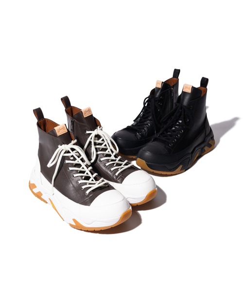 glamb（グラム）の「Combination Sole Sneakers / コンビネーションソールスニーカー（スニーカー・メンズ・ブラウン/ブラック・0/1/2/3）」の15枚目の写真