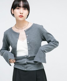 KBF | カットアウトリブカットソー(Tシャツ/カットソー)