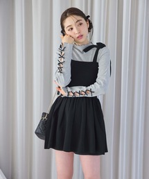 one after another NICE CLAUP | 肩リボンニットビスチェ/ribbon collection(キャミソール)