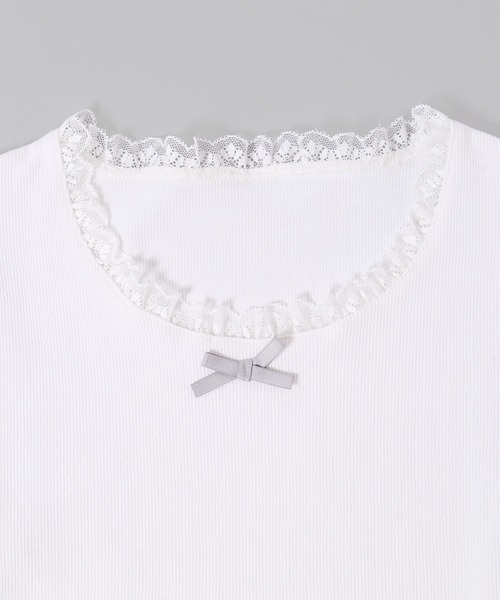 PHILLY（フィリー）の「【PHILLY】パフスリーブコンパクトリブトップス（Tシャツ/カットソー・レディース・グレー/ブラック/ホワイト・FREE）」の13枚目の写真