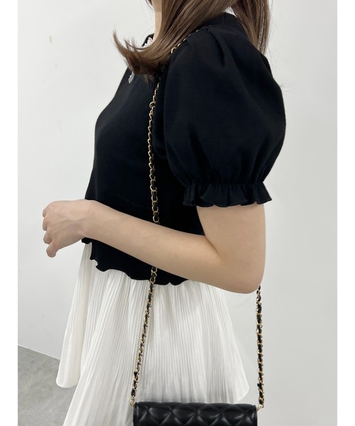 PHILLY（フィリー）の「【PHILLY】パフスリーブコンパクトリブトップス（Tシャツ/カットソー・レディース・グレー/ブラック/ホワイト・FREE）」の22枚目の写真