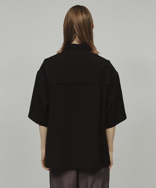 tk.TAKEO KIKUCHI（ティーケータケオキクチ）の「◆ジップバルーンシャツ（シャツ/ブラウス・メンズ・ダークグレー/ブラック・03/02）」の6枚目の写真