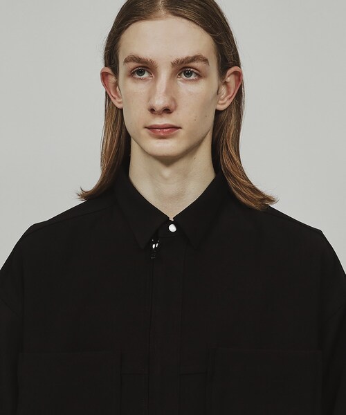 tk.TAKEO KIKUCHI（ティーケータケオキクチ）の「◆ジップバルーンシャツ（シャツ/ブラウス・メンズ・ダークグレー/ブラック・03/02）」の7枚目の写真