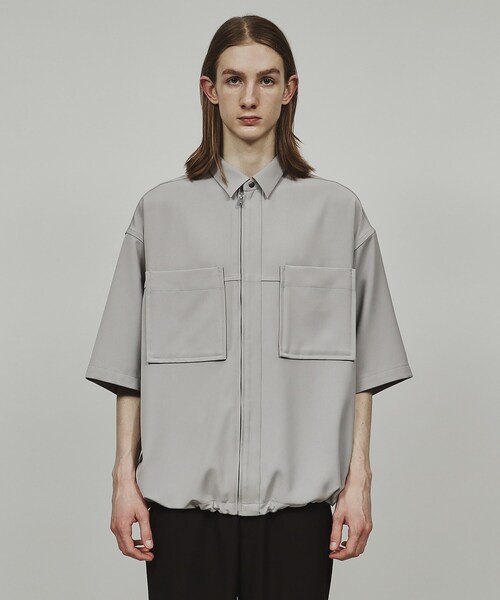 tk.TAKEO KIKUCHI（ティーケータケオキクチ）の「◆ジップバルーンシャツ（シャツ/ブラウス・メンズ・ダークグレー/ブラック・03/02）」の13枚目の写真