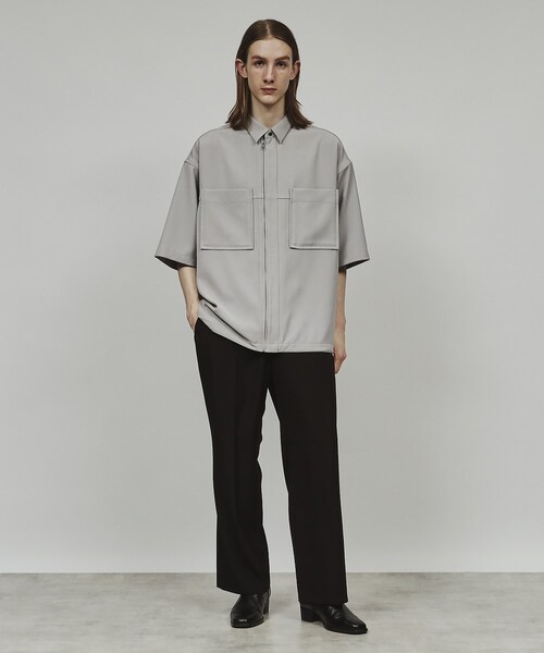 tk.TAKEO KIKUCHI（ティーケータケオキクチ）の「◆ジップバルーンシャツ（シャツ/ブラウス・メンズ・ダークグレー/ブラック・03/02）」の15枚目の写真