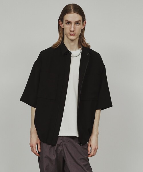 tk.TAKEO KIKUCHI（ティーケータケオキクチ）の「◆ジップバルーンシャツ（シャツ/ブラウス・メンズ・ダークグレー/ブラック・03/02）」の17枚目の写真