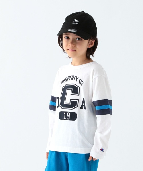 チャンピオン] Tシャツ 綿100% グラフィックロゴプリント ロングT  