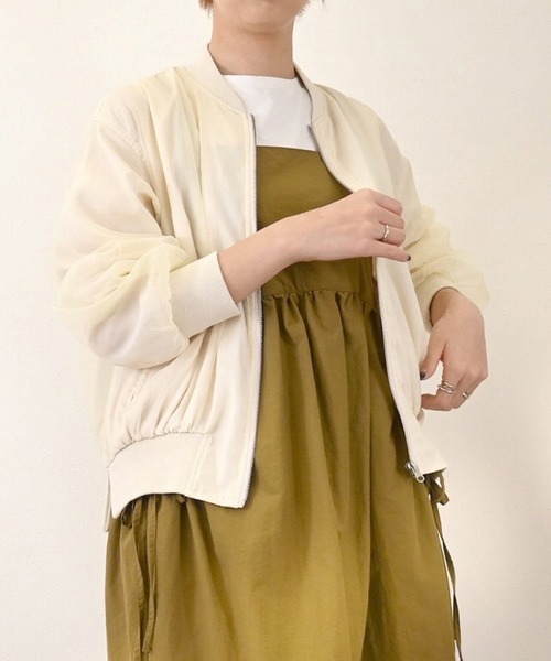 オーガンジーリブブルゾン（MA-1）｜STYLEBLOCK（スタイルブロック）