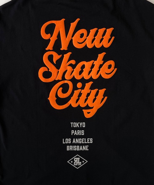 ムラサキスポーツ(ムラサキスポーツ)の「【ムラサキスポーツ限定】DEAR LAUREL/ディアローレル Tシャツ Graphic T-shirts "New Skate City" D24S2102(Tシャツ/カットソー・メンズ・ホワイト/グレー/ブラック・L/M)」の9枚目の写真