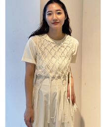 LAGUNAMOON | マクラメニットトップス(Tシャツ/カットソー)