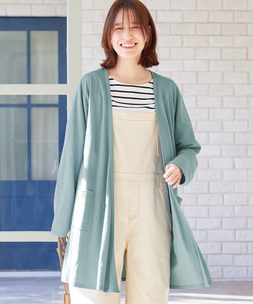 Viola e Viola(ヴィオラエヴィオラ)の「ひんやり冷感カーディガン ロング(カーディガン/ボレロ・レディース・ダークラベンダー/グレイッシュブルー/ネイビー/ライトグレー/ダークネイビー・LL/M/L/3L)」の16枚目の写真