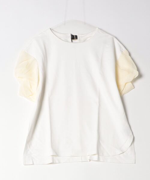 JETSET SOLO PLUS (ジェットセットソロプラス)の「【FONT LAB】異素材コンビねじりスリーブカットソー(Tシャツ/カットソー・レディース・グリーン/ブラック/オフホワイト・FREE)」の18枚目の写真