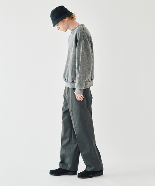 Lee（リー）の「Lee | 〈別注〉ワイドトラウザー LEESURES MEN（その他パンツ・メンズ・レッド/チャコール/アイボリー/ブラック/ベージュ・M/L/S）」の3枚目の写真