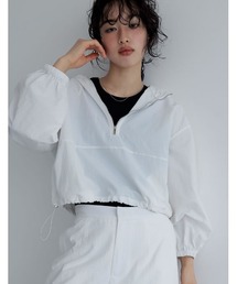 Re:EDIT | [2024SS PRE ORDER]シマーメタリックor無地アノラックパーカー(ブルゾン)