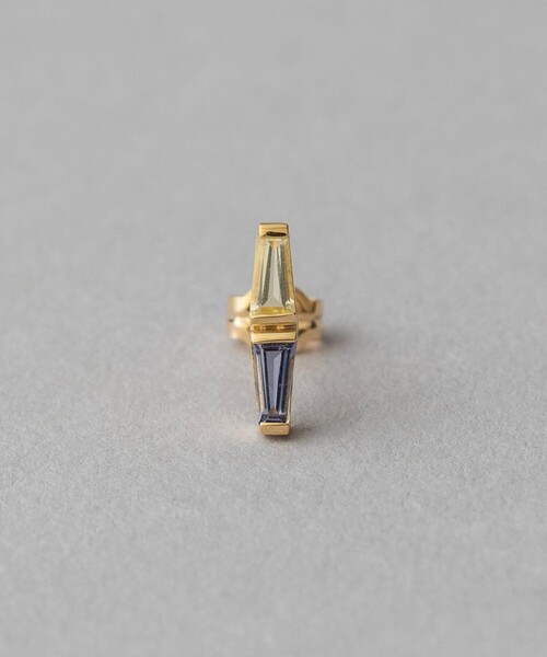ete ピアス　レクラン　K18 ete（エテ）の「○[レクラン] K18YG ナチュラルストーン ピアス