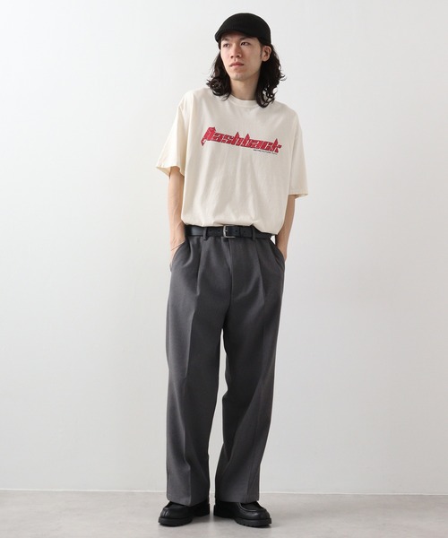 MODISH GAZE(モディシュガゼ)の「MODISH GAZE flashback ピグメントTシャツ(Tシャツ/カットソー・メンズ・ネイビー/スミクロ/アイボリー・F)」の8枚目の写真