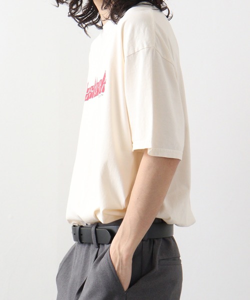 MODISH GAZE(モディシュガゼ)の「MODISH GAZE flashback ピグメントTシャツ(Tシャツ/カットソー・メンズ・ネイビー/スミクロ/アイボリー・F)」の5枚目の写真