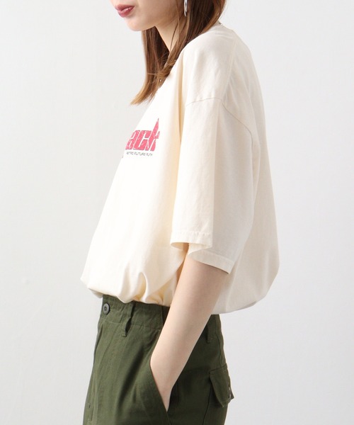 MODISH GAZE(モディシュガゼ)の「MODISH GAZE flashback ピグメントTシャツ(Tシャツ/カットソー・メンズ・ネイビー/スミクロ/アイボリー・F)」の10枚目の写真