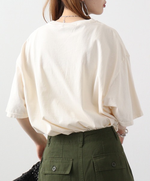MODISH GAZE(モディシュガゼ)の「MODISH GAZE flashback ピグメントTシャツ(Tシャツ/カットソー・メンズ・ネイビー/スミクロ/アイボリー・F)」の11枚目の写真