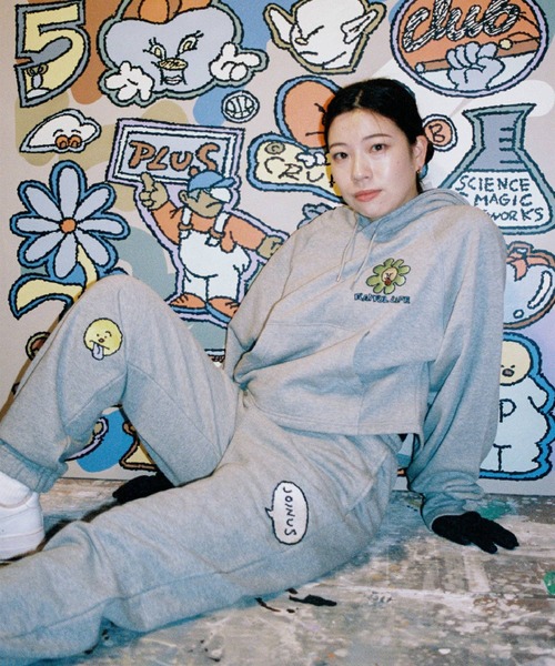 RAGEBLUE（レイジブルー）の「＜SAKURAIMARIA×RAGEBLUEコラボ＞刺繍ワッペンスウェットパンツ（スウェットパンツ・レディース・ブルー系その他/その他・FREE）」の6枚目の写真