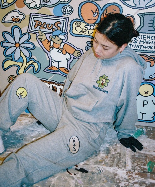 RAGEBLUE（レイジブルー）の「＜SAKURAIMARIA×RAGEBLUEコラボ＞刺繍ワッペンスウェットパンツ（スウェットパンツ・レディース・ブルー系その他/その他・FREE）」の5枚目の写真