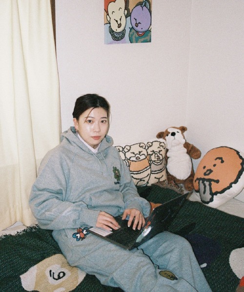 RAGEBLUE（レイジブルー）の「＜SAKURAIMARIA×RAGEBLUEコラボ＞刺繍ワッペンスウェットパンツ（スウェットパンツ・レディース・ブルー系その他/その他・FREE）」の9枚目の写真