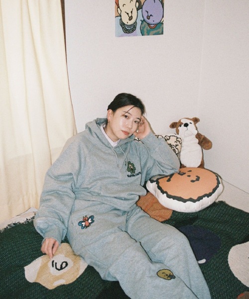 RAGEBLUE（レイジブルー）の「＜SAKURAIMARIA×RAGEBLUEコラボ＞刺繍ワッペンスウェットパンツ（スウェットパンツ・レディース・ブルー系その他/その他・FREE）」の11枚目の写真