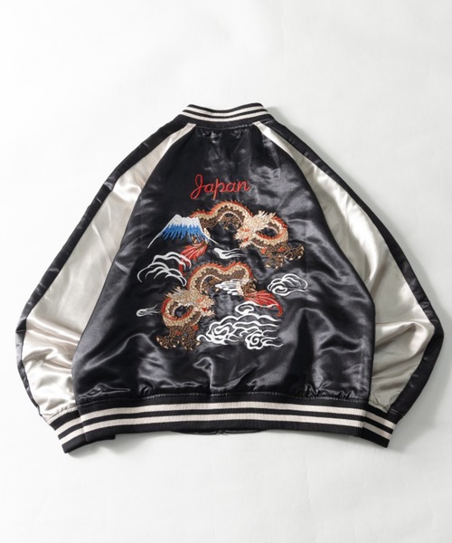 NYLAUS（ナイラス）の「龍/虎 刺繍 サテンスカジャン（スカジャン