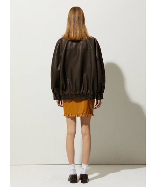 LADY VOLUME（レディーボリューム）の「Lady Volume／004レザー ジャケット  2116605（ブルゾン・レディース・ブラック/ブラウン/キャメル・FREE）」の10枚目の写真