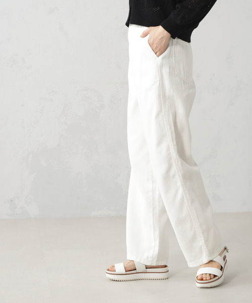 FOUND GOOD（ファウンドグッド）の「Easyデニムワイドパンツ（デニムパンツ・レディース・ブルー系5/アイボリー/ネイビー/グレー系8・S/M/L/XL）」の12枚目の写真