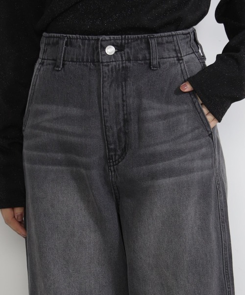 FOUND GOOD（ファウンドグッド）の「Easyデニムワイドパンツ（デニムパンツ・レディース・ブルー系5/アイボリー/ネイビー/グレー系8・S/M/L/XL）」の20枚目の写真