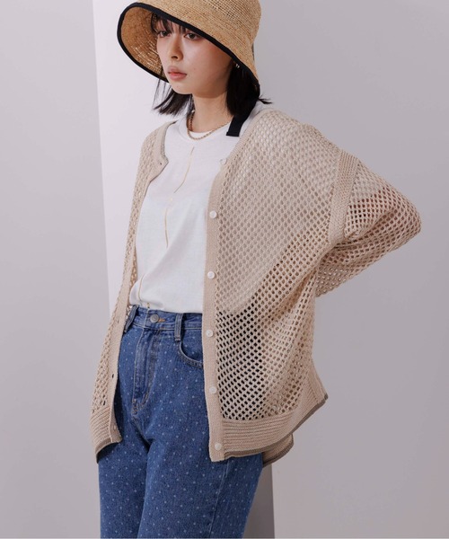 Eimee Law(エイミーロウ)の「トリミングラメニットプルオーバー&カーデ(カーディガン/ボレロ・レディース・ライトベージュ/グレー/ブラック・38)」の20枚目の写真