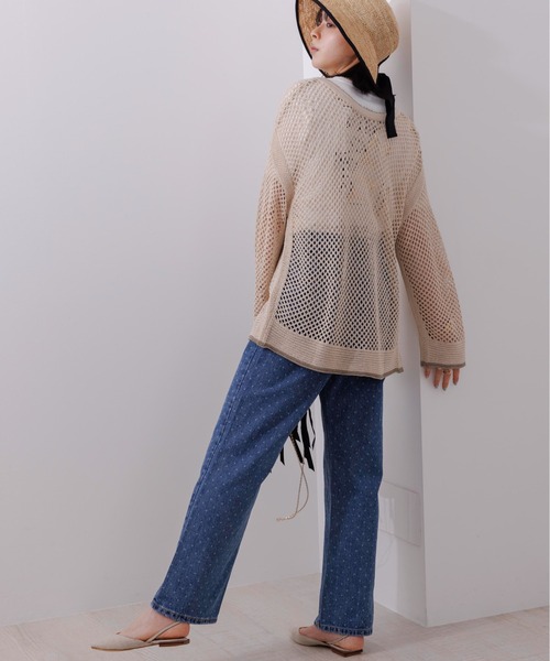 Eimee Law(エイミーロウ)の「トリミングラメニットプルオーバー&カーデ(カーディガン/ボレロ・レディース・ライトベージュ/グレー/ブラック・38)」の22枚目の写真