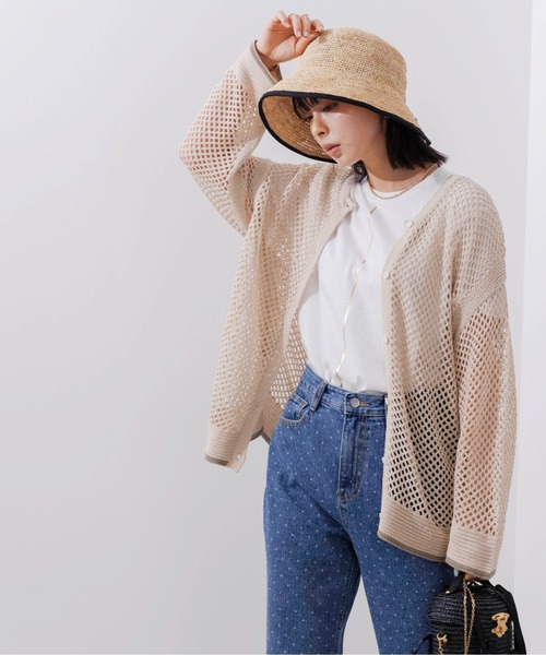 Eimee Law(エイミーロウ)の「トリミングラメニットプルオーバー&カーデ(カーディガン/ボレロ・レディース・ライトベージュ/グレー/ブラック・38)」の18枚目の写真