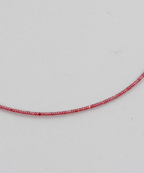 MAISON SPECIAL（メゾンスペシャル）の「《UNISEX》【Mountain People x MAISON SPECIAL】Dead Stock Beads Necklace/デッドストックビーズネックレス【MAISON SPECIAL/メゾンスペシャル】（ネックレス・メンズ・ターコイズブルー/グレー/オフホワイト/ブラック/ブロンズ/レッド/パープル/シルバー・FREE）」の19枚目の写真