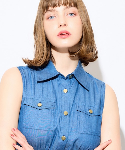 DEICY（デイシー）の「デニムティアードワンピース（ワンピース・レディース・インディゴブルー/ブルー系その他・FREE）」の19枚目の写真