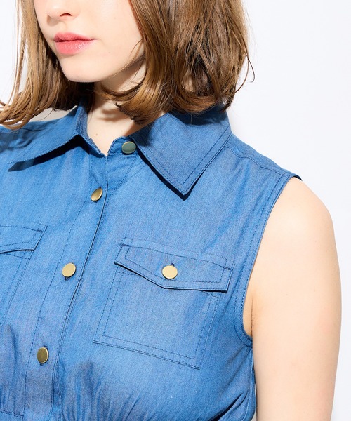 DEICY（デイシー）の「デニムティアードワンピース（ワンピース・レディース・インディゴブルー/ブルー系その他・FREE）」の20枚目の写真