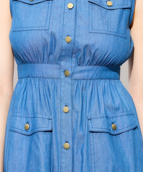 DEICY（デイシー）の「デニムティアードワンピース（ワンピース・レディース・インディゴブルー/ブルー系その他・FREE）」の21枚目の写真